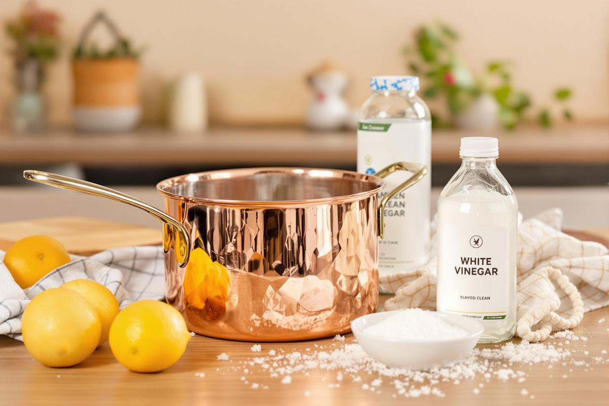 Quel est le meilleur produit pour nettoyer le cuivre ? - Sol en dur